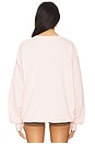 view 3 of 4 Rhinestone Cowgirl Jumper Sweatshirt in Blush Pink