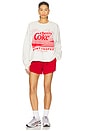 view 4 of 4 Cherry Coke Saint Tropez Sweatshirt in Pebble Heather