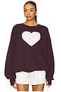 view 1 of 5 Rhinestone Heart Jump Jumper in Chocolate