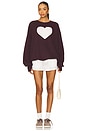view 4 of 5 Rhinestone Heart Jump Jumper in Chocolate