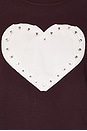 view 5 of 5 Rhinestone Heart Jump Jumper in Chocolate