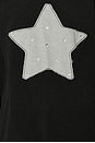 view 5 of 5 Rhinestone Star Sweatshirt in Black Snow