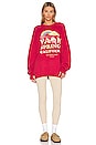 view 4 of 4 Palm Springs Christmas Jumper in Vintage Red