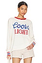 view 1 of 4 PULL EN CACHEMIRE COORS LIGHT 1980 in White & Red