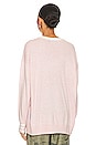 view 3 of 4 Varsity Cashmere Sweater in Blush