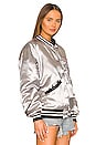 view 2 of 4 Coors Light Official Nylon Bomber Jacket in Silver