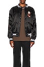 view 5 of 6 Beer Wolf Bomber Jacket in Black