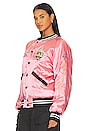 view 4 of 6 Beer Wolf Time Stadium Jacket in Blush Pink