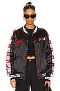 view 1 of 5 Coca Cola Racing Stadium Jacket in Black, Red, & White