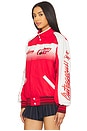 view 3 of 5 Very Cherry Coke Racing Jacket in Red & White