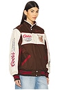 view 2 of 6 Team Ahroooo Racing Jacket in Bone & Brown