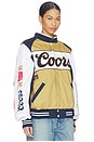 view 3 of 7 Coors Original 40oz Smu Racing Jacket in Camel Gold