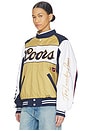 view 4 of 7 Coors Original 40oz Smu Racing Jacket in Camel Gold