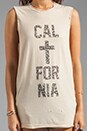 view 4 of 4 Cal+fornia Lace Thrasher Muscle Tee in Nude