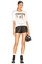 view 4 of 4 Bed & Boujee Oversized Crop Tee in White