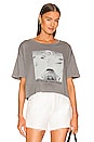 view 1 of 4 Marilyn Monroe Rodeo Crop Tee in Gravity Grey