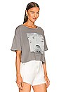 view 2 of 4 Marilyn Monroe Rodeo Crop Tee in Gravity Grey