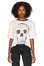 view 2 of 5 Tales Crop Oversized Tee in White