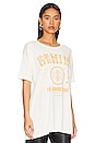 view 2 of 4 Vintage Gemini Oversize Tee in White