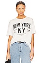 view 1 of 4 Welcome To New York Oversized Tee in White