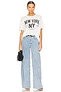 view 4 of 4 T-SHIRT OVERSIZED WELCOME TO NEW YORK in White