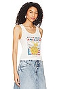 view 3 of 5 Little Miss America Rib Tank in White