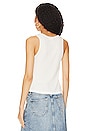 view 4 of 5 Little Miss America Rib Tank in White