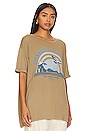 view 2 of 4 Coastal Cowgirl Oversized Tee in Camel Gold