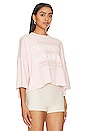 view 2 of 4 Champagne Occasions Crop Jumper in Blush Pink