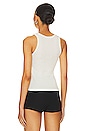view 3 of 4 Ghost Rib Tank in White
