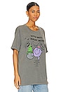 view 2 of 4 T-SHIRT OVERSIZED LITTLE MISS HAUNT MESS in Gravity Grey