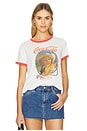 view 1 of 4 Coca Cola Cowgirl Perfect Ringer Tee in White & Red