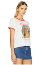 view 2 of 4 Coca Cola Cowgirl Perfect Ringer Tee in White & Red