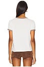 view 3 of 5 I Heart Cowboys Perfect Ringer Tee in Bone & Brown