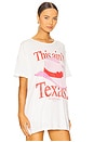 view 3 of 5 This Ain't Texas Love Oversized Tee in White