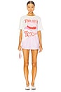 view 5 of 5 This Ain't Texas Love Oversized Tee in White