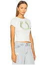 view 2 of 4 Lucky Gal Baby Tee in White