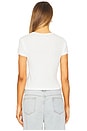 view 3 of 4 Lucky Gal Baby Tee in White