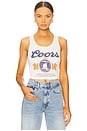 view 1 of 5 Coors Original 40z Rib Tank Top in White