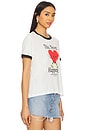 view 2 of 4 This. Never. Happened Ringer Tee in White & Black