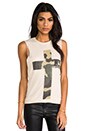 view 1 of 5 Praise Camo Thrasher Muscle Tee in Nude
