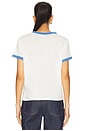 view 3 of 4 Saint Barth Crest Tee in White & Blue