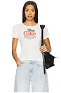 view 1 of 4 Diet Coke Social Club Baby Tee in White