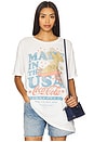 view 1 of 4 Coca Cola Usa Banner Oversized Tee in White