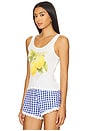 view 3 of 5 Fresh Lemoncello Rib Tank Top in White