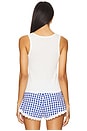 view 4 of 5 Fresh Lemoncello Rib Tank Top in White