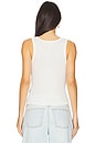 view 3 of 4 Coors Americas Fine Light Beer Rib Tank Top in White