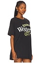 view 2 of 5 Country Western Radio Oversized Tee in Black Snow