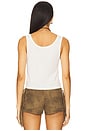 view 3 of 4 Caviar Cowboy Boxy Tank in White
