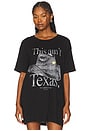view 2 of 5 This Aint Texas Oversized Tee in Black
